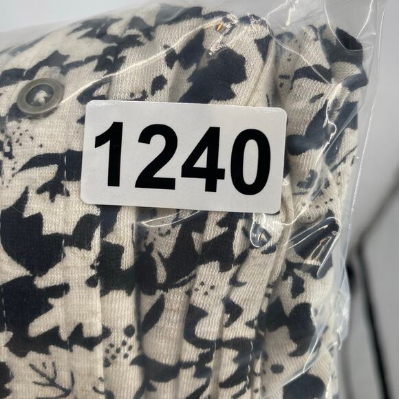 Lucky Brand Top Women’s Small Black & White Bohemian Peasant Pintuck Feminine - Picture 9 of 9